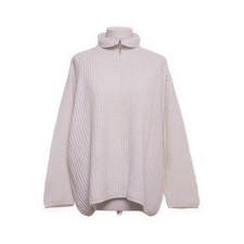 Public, Strickpullover, Größe: 42, Weiß, Baumwolle, Grobstrick, Damen #yV8