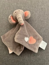 Babylove Elefant grau rosa Schmusetuch Kuscheltuch Schnuffeltuch DM