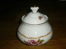 1Zuckerdose + Deckel   Bavaria Schumann Arzberg  DRESDEN  Goldrand Shabby