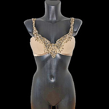 La Perla Exklusiver Bügel BH in Beige mit Spitze +  Gr.75 B Luxus Lingerie Neu