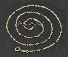 Anker Kette 585 Gold, 1,0/ 1,2/ 1,4/ 1,6mm Stärke, Weißgold, Gelbgold, Rotgold
