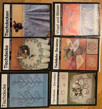 Stickvorlagen, sechs Hefte, Verlag Die Frau, 1978, Handarbeit mit Vorlagen zum S