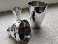 Cocktail shaker Edelstahl 3 Teile Höhe 18 Cm Gebraucht
