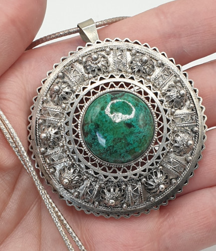 Kette großer anhänger - kette,