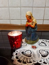 Alte Krippenfigur Maria Dürer Krippenfigur Gips PGK