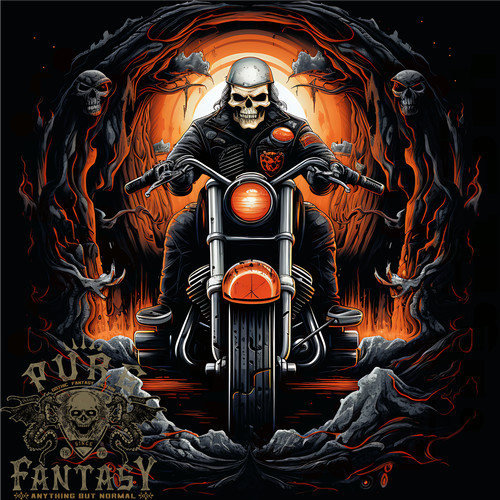 Totenkopf biker motorrad - totenkopf,