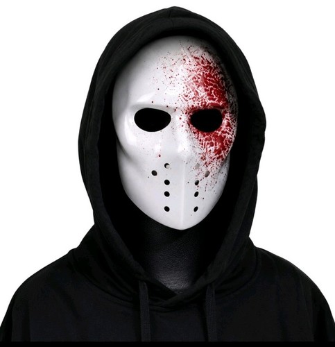 Horror maske mit kapuze - mit,