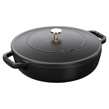 STAUB France Bräter Chistera  28 cm 3,7 Liter Gusseisen rund Schwarz