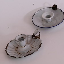 Emaille Email Kerzenhalter Antik Nachtlicht Kerzenhalter Shabby Chic Handleuchte