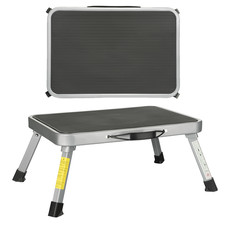 Trittstufe klappbar Tritthocker Stahl bis 150 kg Wohnwagen Wohnmobil Camping