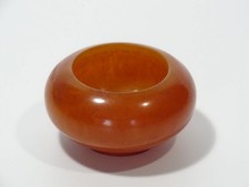 DDR Bakelit Kunstharz Dose ohne Deckel, Schmuckdose - Licht durchscheinend