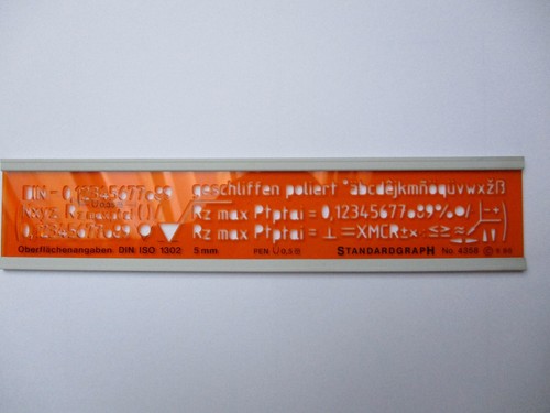 Schablone standardgraph - schablone,