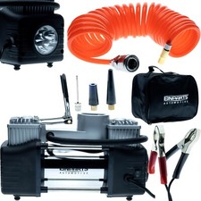 Doppelzylinder Luftkompressor 12V Mini Kompressor Luftpumpe 10BAR/150PS 40L/min