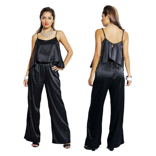 Damen ganzanzug satin - ganzanzug,