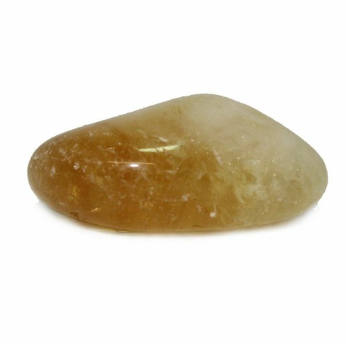 Gebrannter citrin trommelstein - citrin,