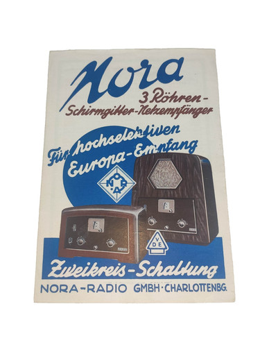Werbung für nora - für, 30ger