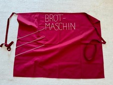 Arbeitsschürze / Küchenschürze / Schürze - rot - Unisex - witzig BROT MASCHIN