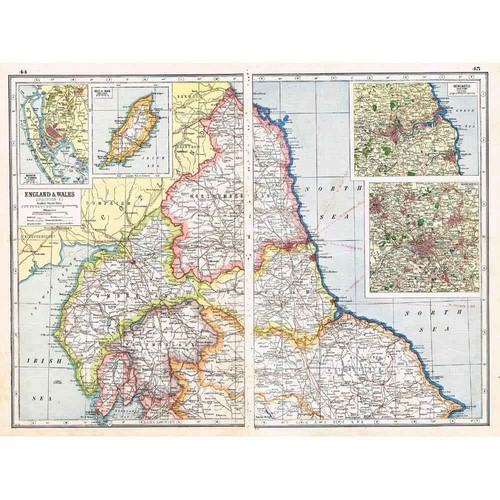 Antike karte 1920 england - karte,