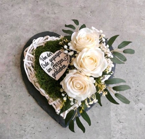 Grabschmuck grabgesteck herz - grabschmuck,