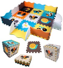 Kinder Puzzlematte Große Boden Puzzle Matte mit Rand für Kinderzimmer XXL Bunt