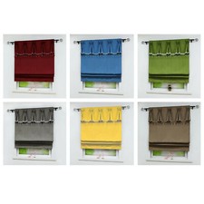 Raffrollo Blickdicht Raffgardinen Modern Gardinen mit Tunnelzug Vorhang Modern