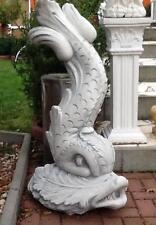 Steinfigur Brunnenfigur Fisch xxl Steinguss 105 cm Teichfigur, Gartendekoration