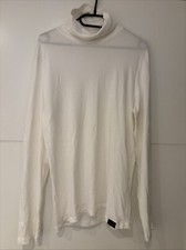 Rollkragen Pullover Longsleeve Herren | Tom Tailor | weiß | Gr.  M