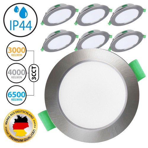 6er set led einbaustrahler - set,
