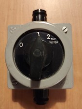 Hauptschalter/Nockenschalter aus Aluminium 500 V/10 A  DDR Rochlitz