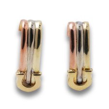 Ohrstecker 585 Gold 14 Karat Tricolor Ohrringe Gelb-Weiß-Rosegold Wert 990,-
