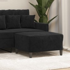 Fußhocker 70x55x41cm schwarz - fußhocker,