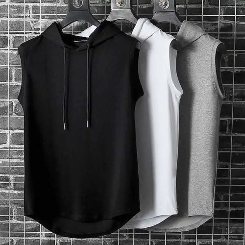 ärmelloser hoodie herren - hoodie, |
