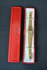 DDR Glashütte Damen Armbanduhr 17 Rubis vergoldet funktionstüchtig mechanisch