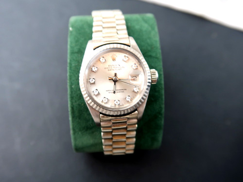 Rolex weissgold 18ct lady - weissgold, 18ct.