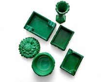 GLAS ... ART DECO Jadeglas Malachitglas Curt Schlevogt KONVOLUT OBJEKTE ~1930