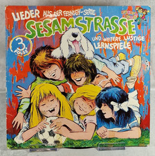 12" LP Kinder – Sesamstraße 3 Folge Lieder Lernspiele Unsere Welt Vinyl