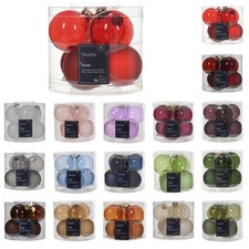 6 Weihnachtskugeln 6cm Glas