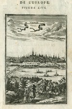 Wien Gesamtansicht Original Kupferstich Schut 1683