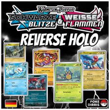 POKEMON SCHWARZE BLITZE & WEISSE FLAMMEN REVERSE HOLO KARTEN | AUSWAHL DEUTSCH
