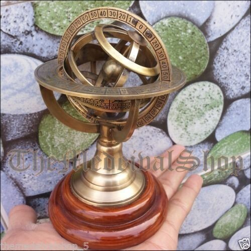 Vintage messing armillarkugel - messing,
