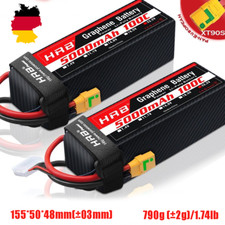 2Stück HRB 6s 22,2V HRB 5000mAh Lipo Akku XT90S für RC Hubschrauber Auto LKW