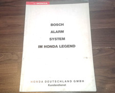 HONDA LEGEND 1989 Bosch Alarm System Kundendienst WERKSTATT HANDBUCH