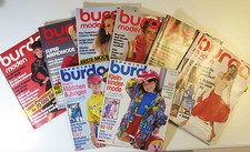 8 Hefte Burda Moden, Nähanleitungen zum Heft, Schnitte, Special Burda Kindermode