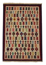 Teppich Kelim Handgewebt Perserteppich Orientteppich Carpet Rug Matta 146x101cm