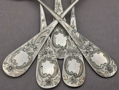 Jugendstil kaffeelöffel - jugendstil, 6