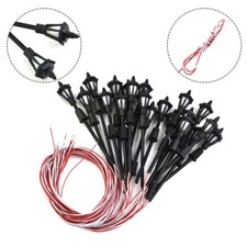 20x LED Stra?enlaterne HO OO Ma?stab Modelleisenbahn Bahnhof Hof-Laternenpfahl