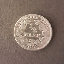 1/2 Mark 1905 F Deutsches