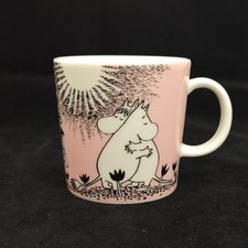 Arabia Finland Mumin Tasse – „Love“ – Rosa – Top Zustand