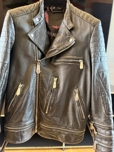 Philipp plein bikerjacke - bikerjacke, xl