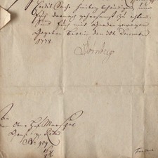 Brief Dörnberg Wolfgang